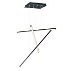 ET2 Lighting E21373-BK Hover 3-Lights 54W Black Pendant