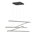 ET2 Lighting E21375-BK Hover 5-Lights 90W Black Pendant