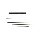 ET2 Lighting E21376-BK Hover 5-Lights 340W Black Pendant