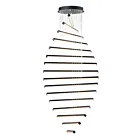ET2 Lighting E21379-BK Hover 16-Lights 160W Black Pendant