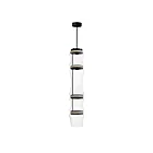 ET2 Lighting E21384-18BK Syndicate 4-Lights 36W Black Pendant