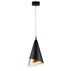 ET2 Lighting E21448-BKMG Mermaid 1-Light 12W Black/Metallic Gold Pendant