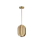 ET2 Lighting E21484-SBR Interval 1-Light 26W Satin Brass Pendant