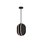 ET2 Lighting E21486-BK Interval 1-Light 35W Black Pendant