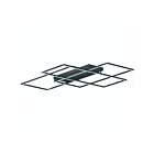 ET2 Lighting Traverse E21519-BK 1-Light 147W Black LED Semi Flush Mount