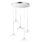 ET2 Lighting E21536-24PC Cono 5-Lights 75W Polished Chrome Pendant