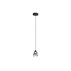 ET2 Lighting E21561-142BK Dewdrop 1-Light 7W Black Pendant