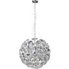 ET2 Lighting E22094-28 Fiori 20-Lights 800W Polished Chrome Pendant