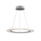 ET2 Lighting E22653-11MS Saturn II LED 1-Light 24W Matte Silver Pendant