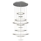 ET2 Lighting E22665-11MS Saturn II LED 10-Lights 1590W Matte Silver Pendant