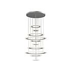 ET2 Lighting E22665-11MS Saturn II LED 10-Lights 1590W Matte Silver Pendant
