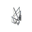 ET2 Lighting Trapezoid E22674-PC 1-Light Polished Chrome 45W LED Wall Sconce