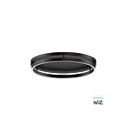 ET2 Lighting Groove WiZ E22720-BK 1-Light 27W Black LED Semi Flush Mount