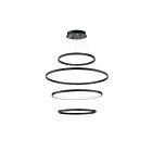 ET2 Lighting E22729-BK Groove WiZ 4-Lights 160W Black Pendant