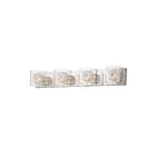 ET2 Lighting Gem E22834-18SVPC 4-Lights Polished Chrome Vanity Light