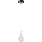 ET2 Lighting E23111-18 Larmes 1-Light 1.5W Polished Chrome Pendant