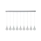 ET2 Lighting E23119-18 Larmes 9-Lights 180W Polished Chrome Pendant