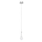 ET2 Lighting E23121-18PC Larmes LED 1-Light 1.5W Polished Chrome Pendant