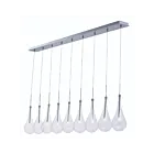 ET2 Lighting E23129-18PC Larmes LED 9-Lights 13.5W Polished Chrome Pendant