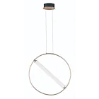ET2 Lighting E23275-93BKSFTG Flare 1-Light 20W Black/Soft Gold Pendant
