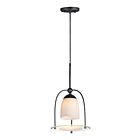 ET2 Lighting E23332-92BK Focal Point 1-Light 8W Black Pendant