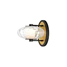 ET2 Lighting Amulet E24030-24BKNAB 1-Light Black/Natural Aged Brass 8W LED Wall Sconce