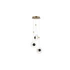 ET2 Lighting E24033-24BKNAB Amulet 3-Lights 28.5W Black/Natural Aged Brass Pendant