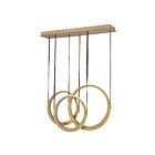 ET2 Lighting E24083-NAB Tether 3-Lights 180W Natural Aged Brass Pendant