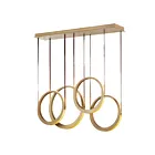 ET2 Lighting E24084-NAB Tether 4-Lights 328W Natural Aged Brass Pendant