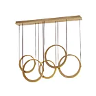 ET2 Lighting E24085-NAB Tether 5-Lights 535W Natural Aged Brass Pendant