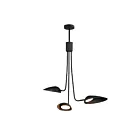 ET2 Lighting E24093-BK Marsh 3-Lights 27W Black Pendant