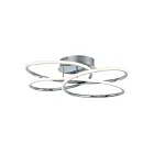 ET2 Lighting Coaster E24134-PC 1-Light 40W Polished Chrome LED Semi Flush Mount