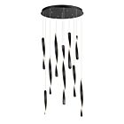 ET2 Lighting E24156-BK Pirouette 10-Lights 1200W Black Pendant