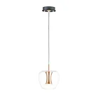 ET2 Lighting E24162-18BKGLD Newton 1-Light 9W Black/Gold Pendant