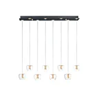 ET2 Lighting E24165-18BKGLD Newton 8-Lights 20W Black/Gold Pendant