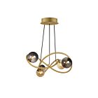 ET2 Ligthing E24185-148GLD Planetary 5-Light 15W Gold LED Chandelier