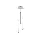 ET2 Lighting E24213-122SN Stillo 3-Lights 4.5W Satin Nickel Pendant