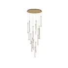 ET2 Lighting E24219-118GLD Stillo 18-Lights 27W Gold Pendant
