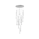 ET2 Lighting E24219-122SN Stillo 18-Lights 27W Satin Nickel Pendant