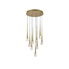 ET2 Lighting E24227-122GLD Pierce 9-Lights 27W Gold Pendant
