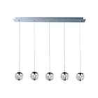 ET2 Lighting E24257-91PC Orb 5-Lights 100W Polished Chrome Pendant