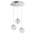 ET2 Lighting E24263-91PC Orb II 3-Lights 15W Polished Chrome Pendant