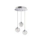 ET2 Lighting E24263-91PC Orb II 3-Lights 15W Polished Chrome Pendant