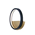 ET2 Lighting Hoopla E24320-BKGLD 1-Light Black/Gold 11W LED Wall Sconce