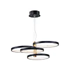 ET2 Lighting E24326-BKGLD Hoopla 1-Light 64W Black/Gold Pendant