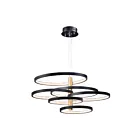 ET2 Lighting E24327-BKGLD Hoopla 1-Light 114W Black/Gold Pendant