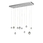 ET2 Lighting E24507-91PC Harmony 10-Lights 15W Polished Chrome Pendant