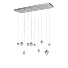 ET2 Lighting E24507-91PC Harmony 10-Lights 15W Polished Chrome Pendant