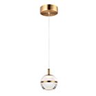 ET2 Lighting E24591-93NAB Swank 1-Light 6W Natural Aged Brass Pendant