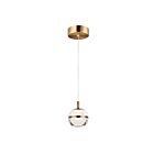 ET2 Lighting E24591-93NAB Swank 1-Light 6W Natural Aged Brass Pendant